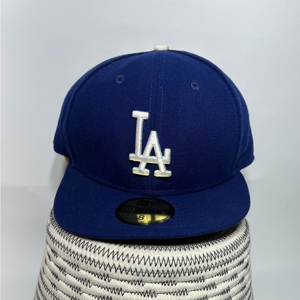 New Era 59FIFTY LA Dodgers Blue Fitted Hat Size 8 63.5cm MLB